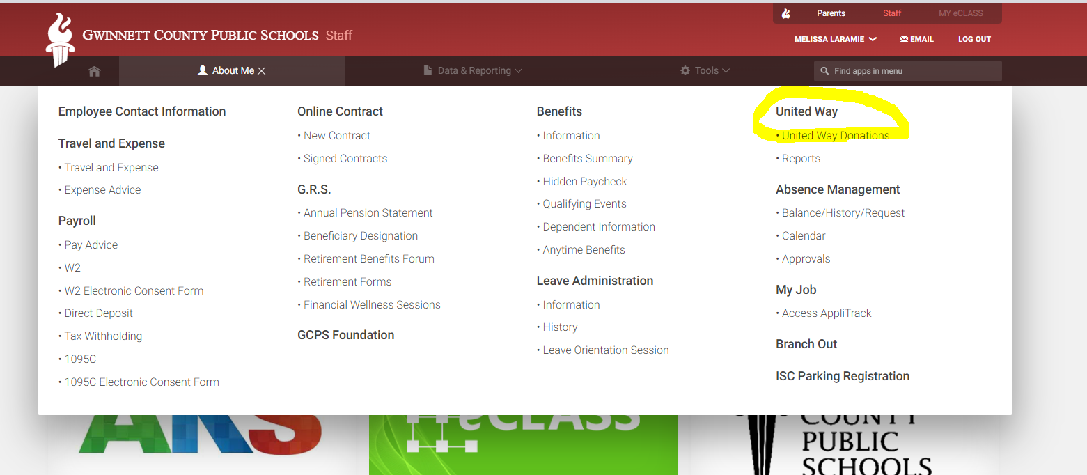 step one staff portal about me